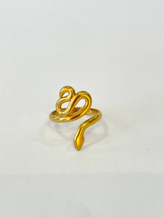 Anillo serpiente lisa