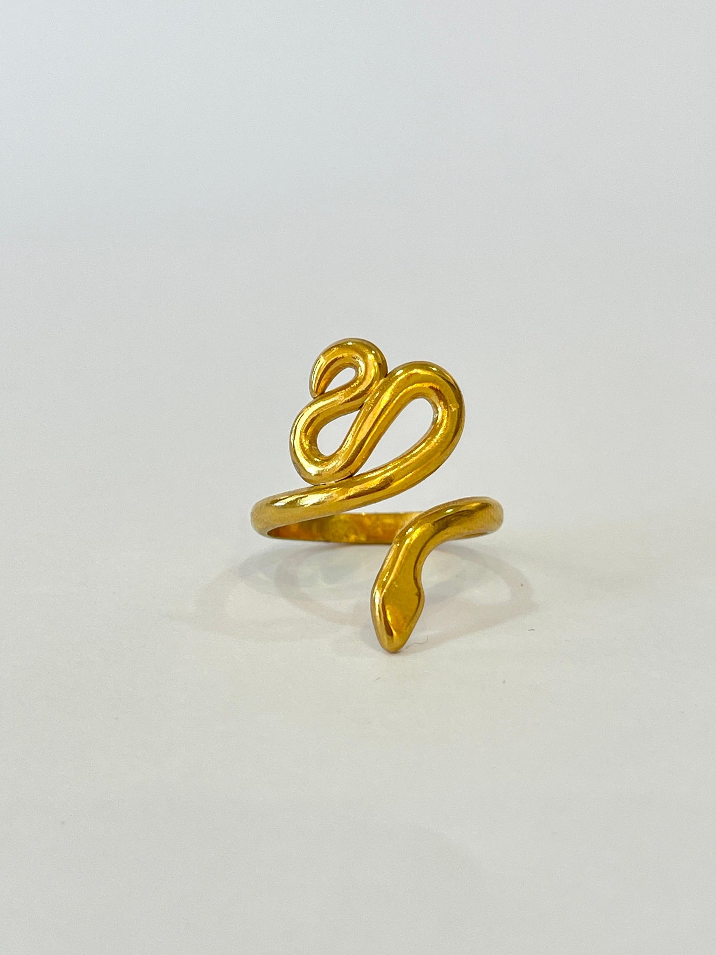 Anillo serpiente lisa