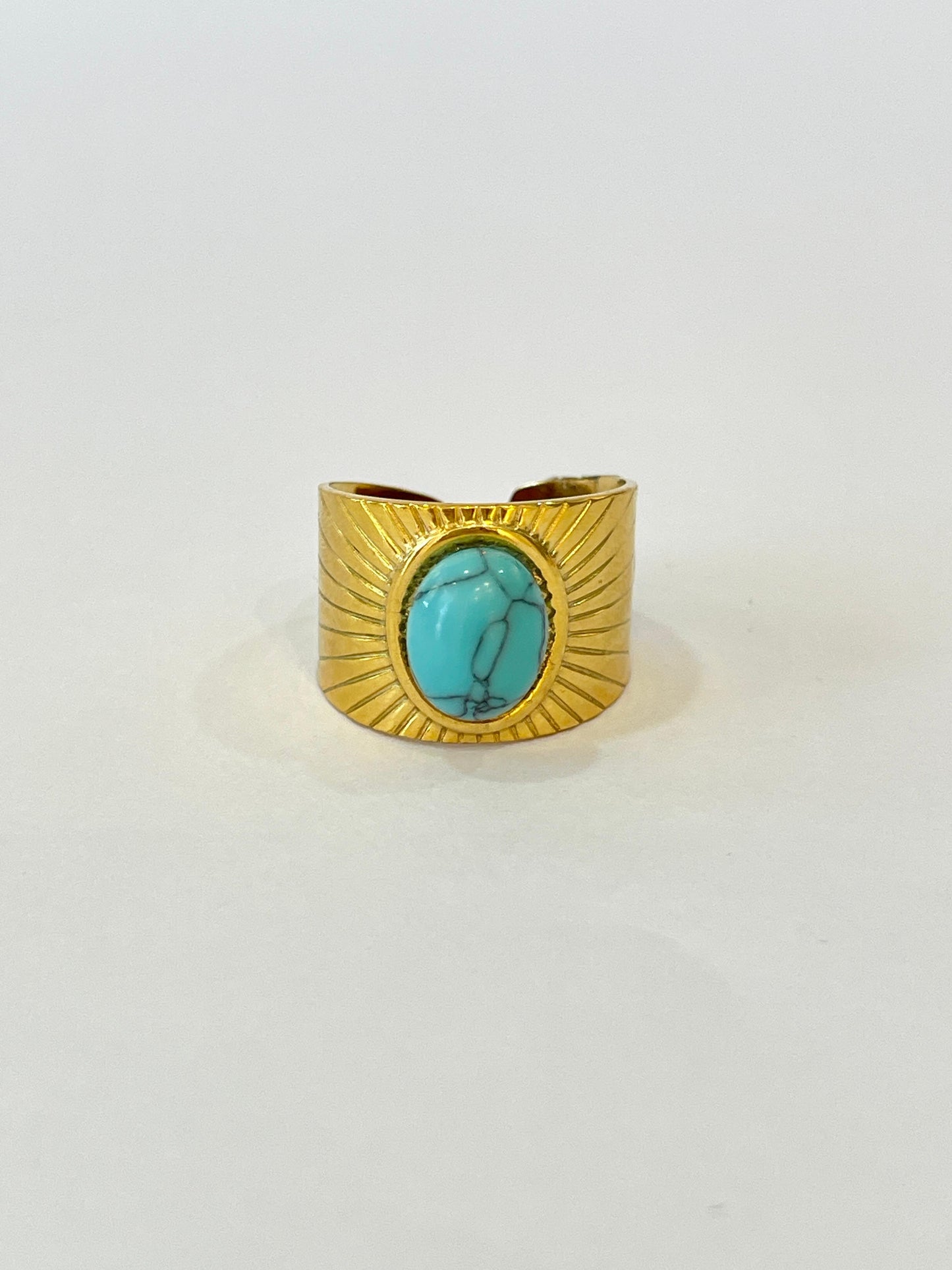 Anillo piedra grande aqua